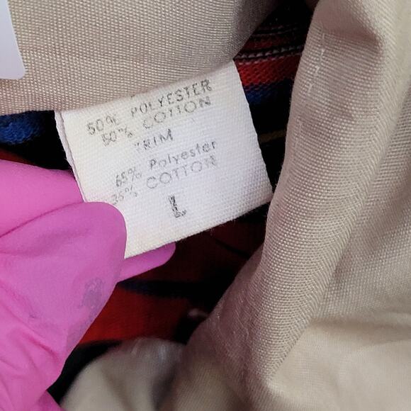 Vintage Puritan Stripes Polo Shirt Womens M/L 18x27 ENRO - Picture 7 of 12